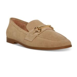 NWT ~ Aqua College Women’s Beige Bit Cosmo Slip-On Leather Loafer.